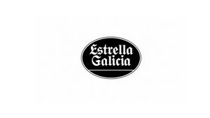 estrella galicia logo blanco y negro